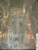 St. Patick's Cathedral, NYC - aerial view, first snowstorm 5 Dec. 2003