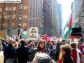 Protestors waiting on Madison Avenue (NYC 3/20/04)