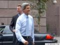 John Kerry walks over to the crowd of supporters in front of Cooper Union
