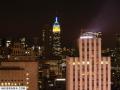 ESB is lit up for a second day in Ukrainian colors, this time with yellow below blue. August 25, 2004