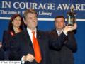 President Viktor Yushchenko holds the Profiles in Courage AwardPhoto: Tania D'Avignon fotografinia.com.