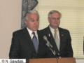 Rep. Maurice Hinchey (D-NY) with Rep. Curt Weldon (R-PA).