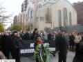 Participants gathered in front of St. George Ukrainian Catholic Church on East 7th St. Holodomor March, NYC, 11/17/07. Photo: Vasyl Lopukh