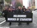 'Holodomor' means 'murder by starvation'. Stalin boasted that 10 million perished. Recently released Soviet archives support his claim. Holodomor March, NYC, 11/17/07. Photo: H.Krill