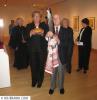The "Genocide Torch" was carried with a Ukrainian ritual cloth and symbolic loaf of bread during the opening of the exhibition Holodomor: Genocide by Famine at The Ukrainian Museum. See UM website for more info. Photo: HK/Brama.com, 5/27/08