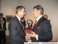 9/22/09 President Yushchenko with Andrew Fedynsky (Cleveland Museum & Archives). Several Ukrainian Americans were given awards by President Yushchenko for their work on behalf of Ukraine and Ukrainians.