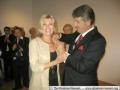 9/22/09 President Yushchenko with Ulana Mazurkevich (President of the US-Ukrainian Human Rights Committee). Several Ukrainian Americans were given awards by President Yushchenko for their work on behalf of Ukraine and Ukrainians.